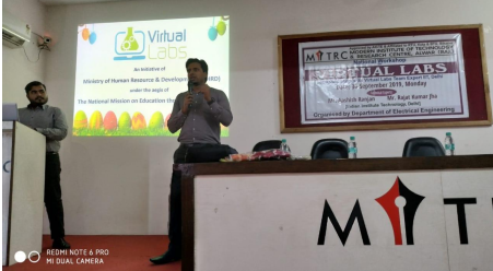 MitrcElectrical's tweet photo. Department of Electrical Engineering organized a workshop-cum-seminar on Virtual Labs by IIT Delhi Experts on 30/09/19. https://t.co/qwIwZJZnlk