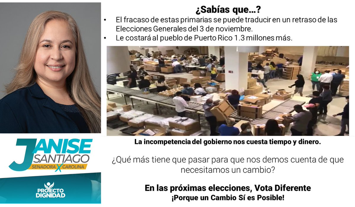 JaniseSantiag13's tweet photo. Necesitamos un cambio ¡Ya!
#ProyectoDignidad
#PRDigno
#JaniseSantiago2020
#UnCambioSíesPosible
#VotaDiferente
#Voto2020
#Primarias2020 https://t.co/seNI1l528X