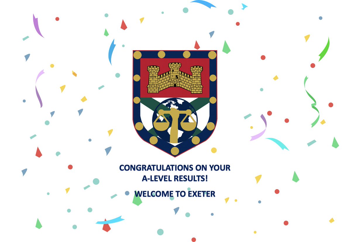 ExeterILS's tweet image. Congratulations to all of those receiving A-Level results today.

On behalf of the committee, we hope you achieved the grades you were hoping for and we look forward to welcoming you to Exeter in September.

Evan John,
President 2020/21

#AlevelResults #Exeter