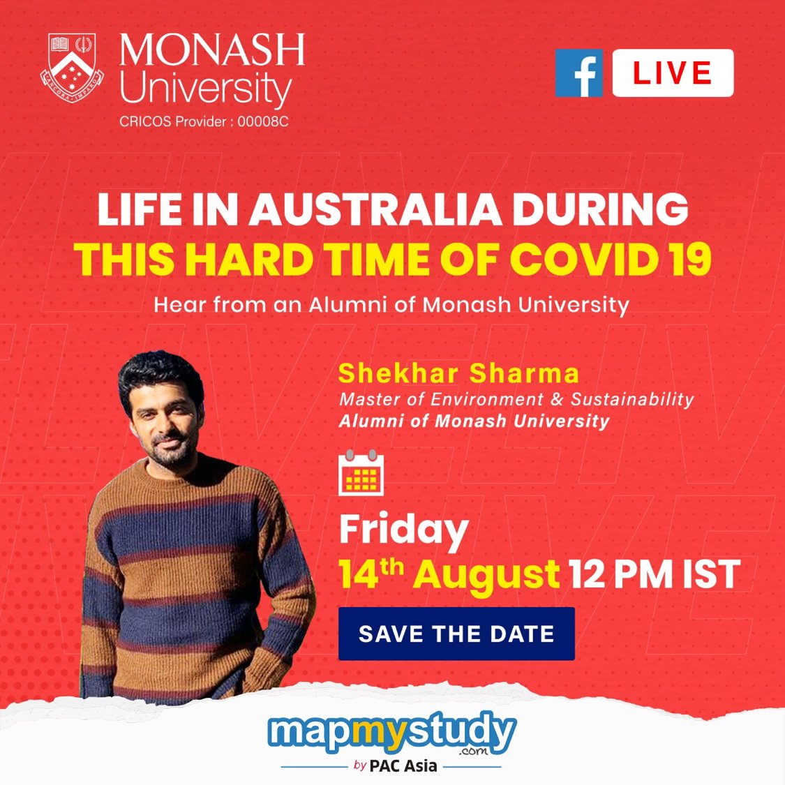 MapMyStudy's tweet photo. Want to know more about studying in Australia?
โฐ When: Friday, 14th Aug 2020 at 12:00 PM ISTโจ
๐ Where: Mapmystudy Facebook Page
Donโt miss it!
Reach our Counsellors at +91-8800407108.
#StudyAbroad #MapMyStudy #ClickApplyFly #EdTech #InThisTogether #StudyInAustralia https://t.co/KAvzRAe4xx