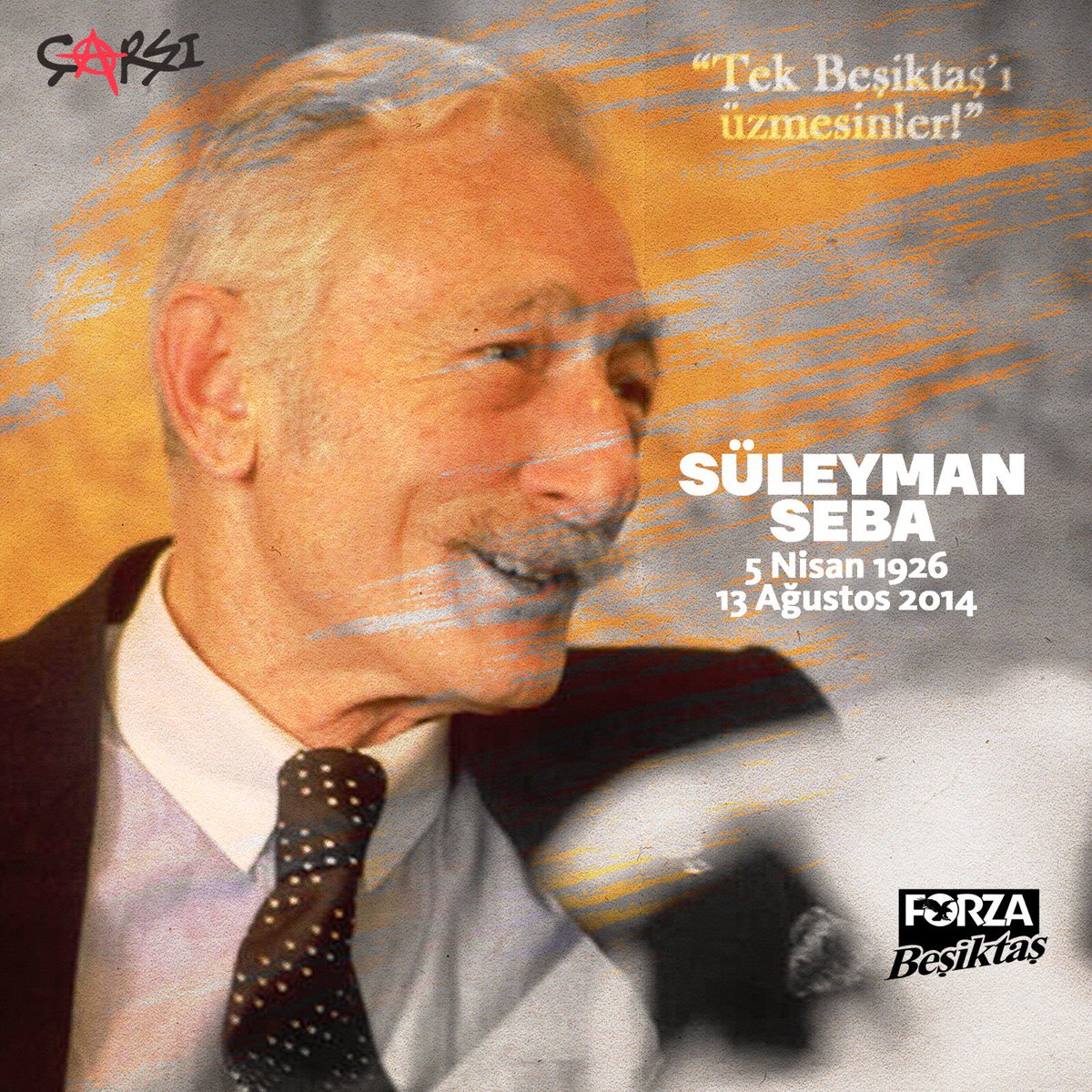 forzabesiktas's tweet photo. “Beşiktaş şampiyon olsun, kupalar kaldırsın diye sevilmez. Beşiktaşlılık bir değerler manzumesidir. Dürüstlüktür, iyi insan olmaktır, ahlaklı olmaktır.”

Saygı ve minnetle... #SüleymanSeba https://t.co/9yAVDfJ9K7
