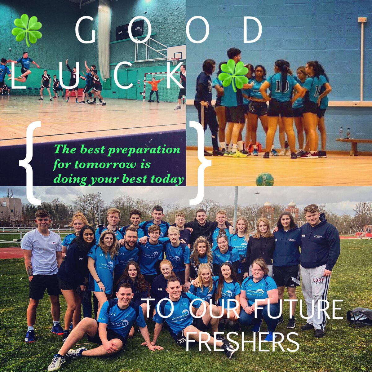 Good luck to all those receiving results today! Hope to see you at handball in September #sexyinblue 💙