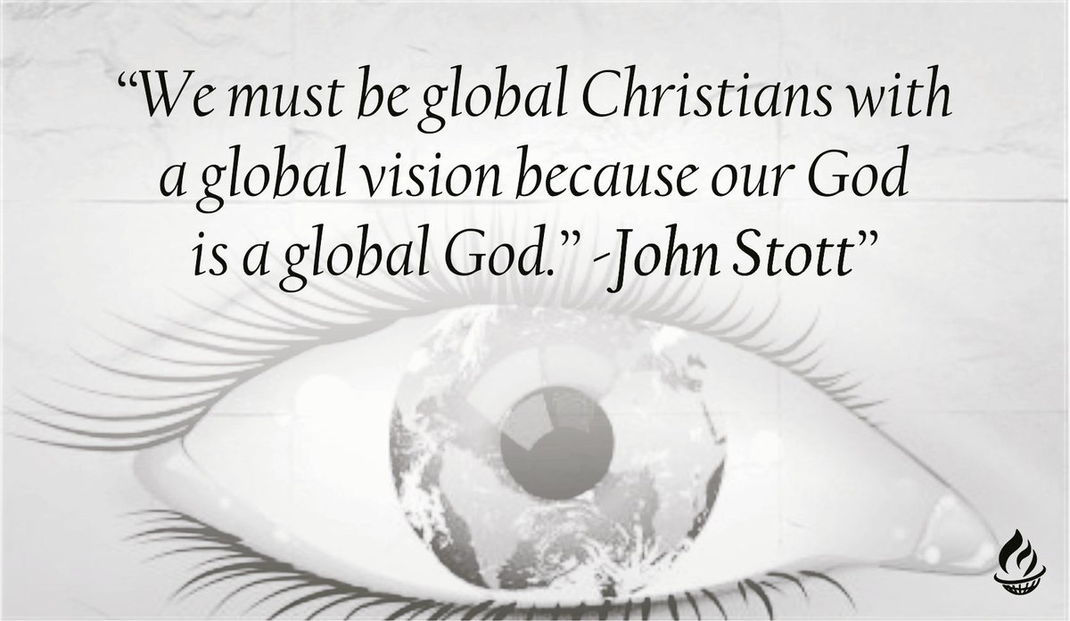 GlobalMMI's tweet photo. “We must be global Christians with a global vision because our God is a global God.”
- John Stott https://t.co/SUrkhKk9f1