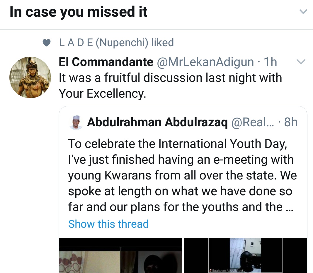 Jani4Tijani's tweet photo. @MrLekanAdigun In case you missed it
Fruitful?
In d darkness?
Fruitfully mediocre n incompetent
Laff fit kee pesin, common light, after 500+ days in #OtogeLiars office @followKWSG @InsideKwara_NG
#Otige #Edaran #EdEru #OtogeScam @RealAARahman https://t.co/sO2vnN5HqA