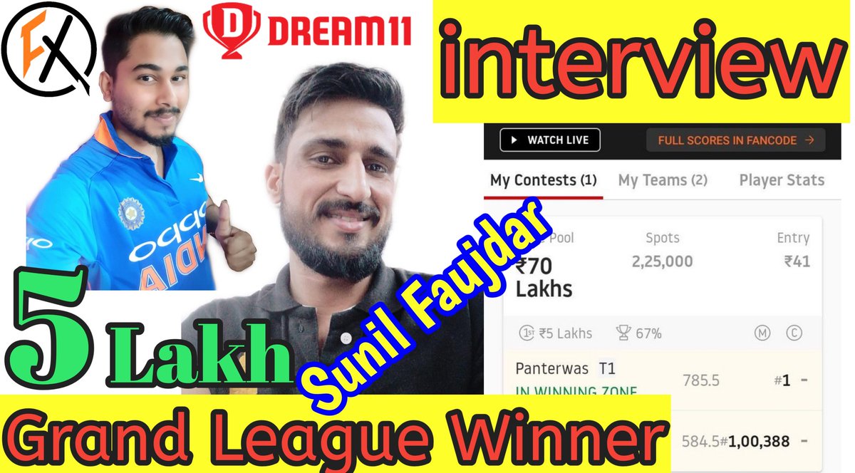 XpressFantasy's tweet photo. https://t.co/HrGi9kDOW5
@Dream11 #FantasyXpress
#Dream11 #GrandLeagueWinner #dream11prediction #t10 #cricket #Dream11Team #Prediction #Dream11Tips #Dream11Champion #Rank1 #grandleague #MegaLeague #Khelodimaagse #CPL #CPL2020 #IPL #IPL2020 #indianpremierleague #Caribbean #FxUser https://t.co/Fv9pYVQwJQ