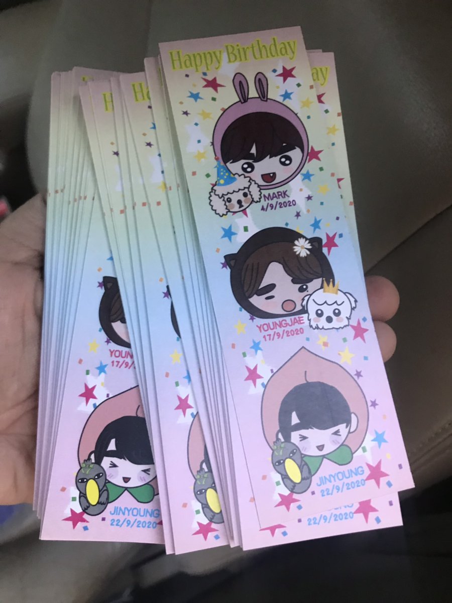 pha2_igot7's tweet photo. มีโปรเจควันเกิด มาร์ค จิน ที่ไหนบ้างคะ จะเอาไปแจกอ่ะ มีคนอยากได้มุ้ย ส่วนงานน้องแจมีอยู่แล้วจ้า #MarkTuan  #Jinyoung  #Youngjae  #GOT7  @GOT7Official https://t.co/ZAGDBTiUdt