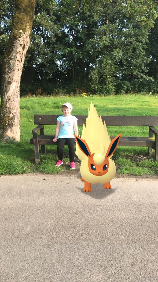Becky95921664's tweet photo. Jessica and Daddy went on a Pokemon hunt this morning #virtualmile @SHINEatCPA https://t.co/a5rKhWnEr9