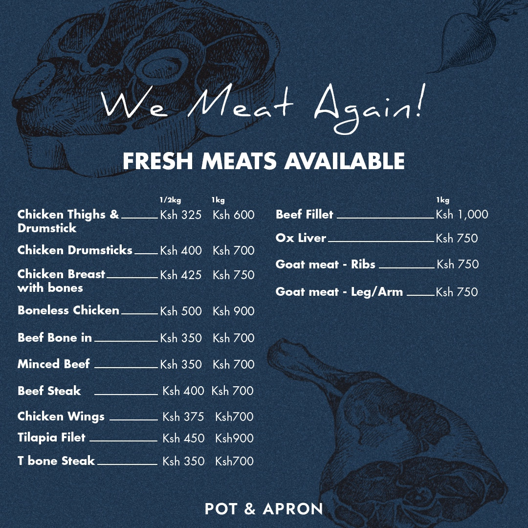 potandapron's tweet photo. We have an amazing selection of fresh meat available to be delivered to your doorstep! 
Check them out here https://t.co/Zi9N0q10vQ and make it easier for you to prepare your protein meal today.

#freshmeat #PotandApron #Onlineshopping #FoodinNairobi #deliveries https://t.co/O29e16rSFf