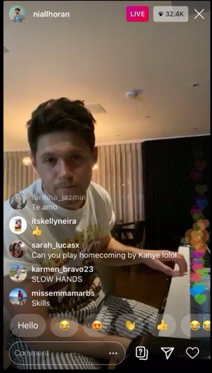 Nialls Instagram lives