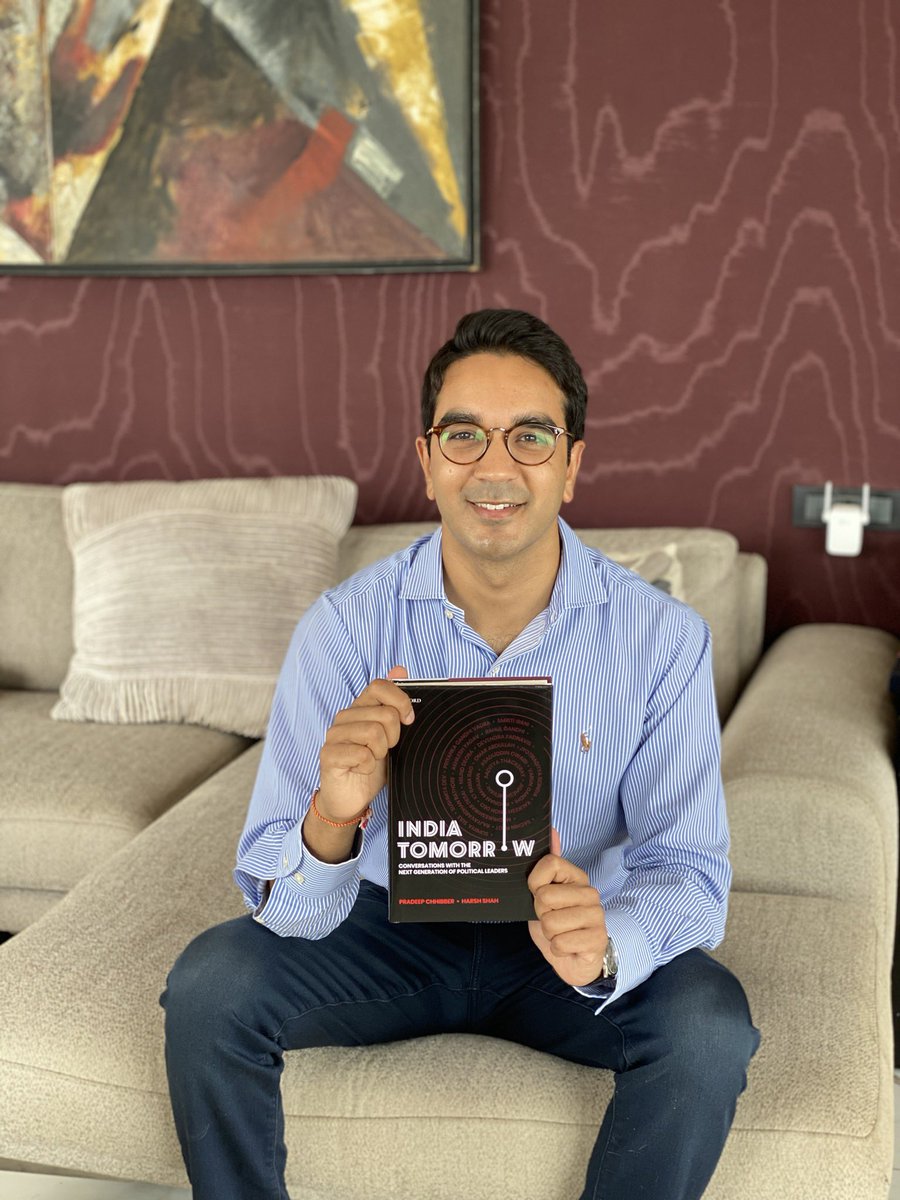 HarshWord's tweet photo. Prof. Pradeep Chhibber and I are very excited to announce that after 18 months of work, our book 'India Tomorrow' - comprising conversations with twenty of the country's most prominent next generation politicians - is finally available on Amazon and in stores! 

@OxUniPress https://t.co/EItTnH7uSi