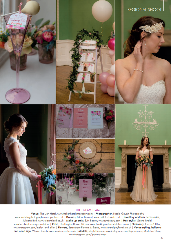 A team of local suppliers worked together to create this colourful shoot at The Lion Hote. Head to page 55 of issue 69 to see the full shoot. Get your free download at yourwestmidlands.wedding/free-download

Image: weddingphotographyinshropshire.co.uk 

<a href="/bridalreloved/">Bridal Reloved Dorch</a> @Julieannbeads