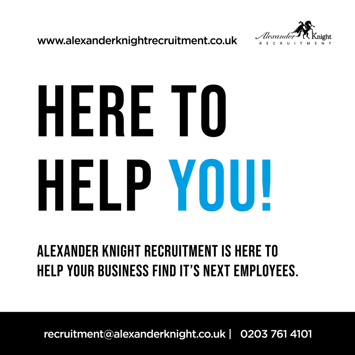 AK_Recruitment's tweet photo. Alexander Knight are here to help your business find it’s next employees, for more information get in touch! #recruitment #business #hirehelp https://t.co/yz0ewowkhN