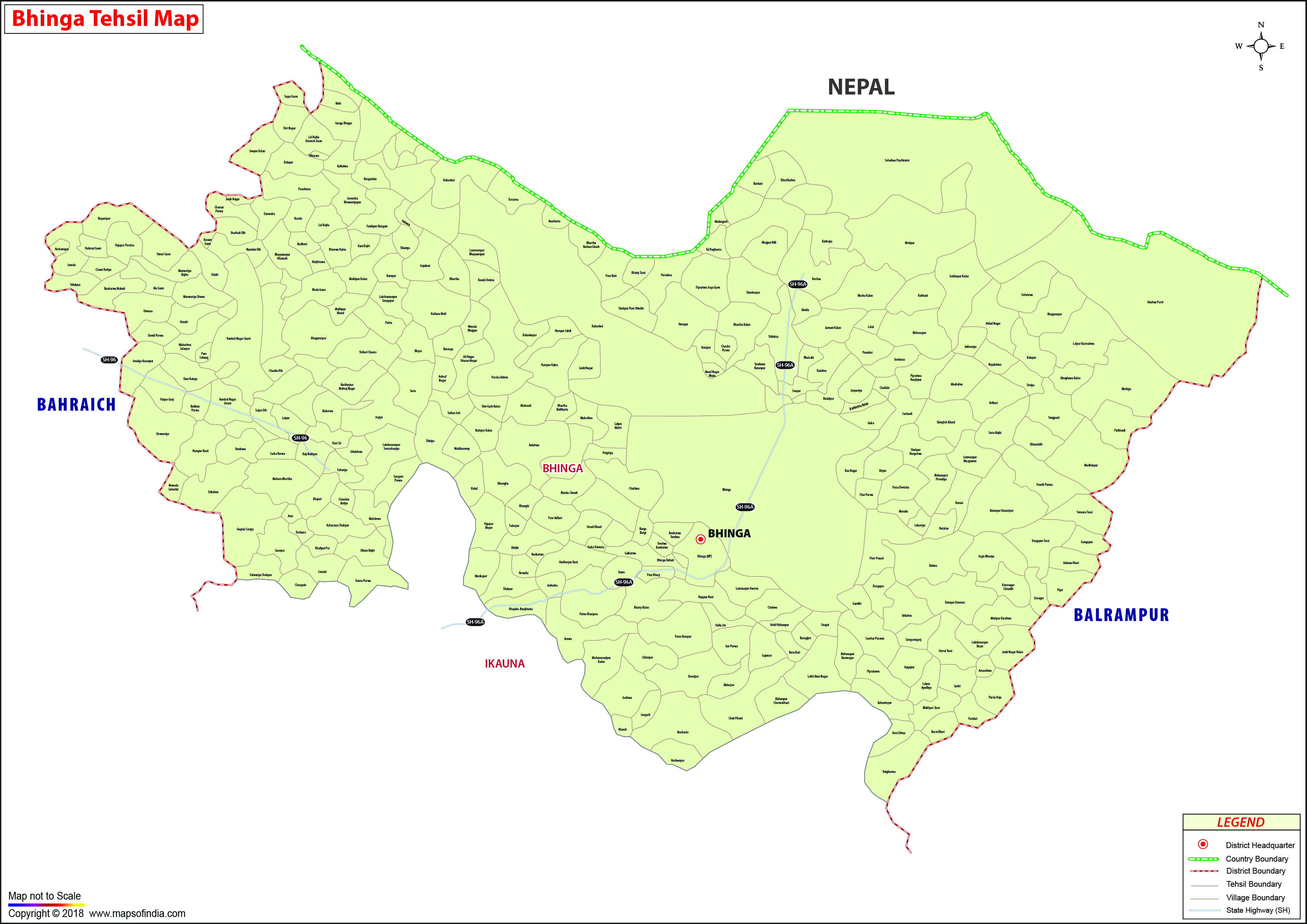 Uttar Pradesh Tehsil Map Customized Maps On Twitter: "Custom Tehsil Wise Maps Map Of #Bhinga Tehsil, Uttar  Pradesh Showcasing Tehsil, Town, And Village Boundary And More. For More  Info, Reach Us At Apoorv@Comparemails.com Website: Https://T.co/5Hizthwxi0 # Maps #