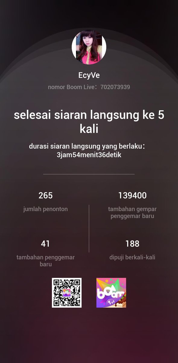 ecymbem's tweet photo. First time ikutan Live 😂 Boom Live https://t.co/PBDN7em6OK https://t.co/25FbfvJO52