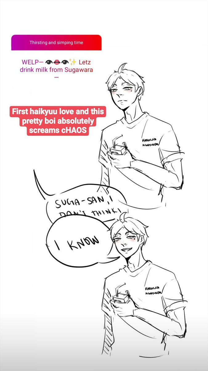 IG story simping time (totally not spoiler free ily im sorry) 

#ハイキュー #haikyuu 