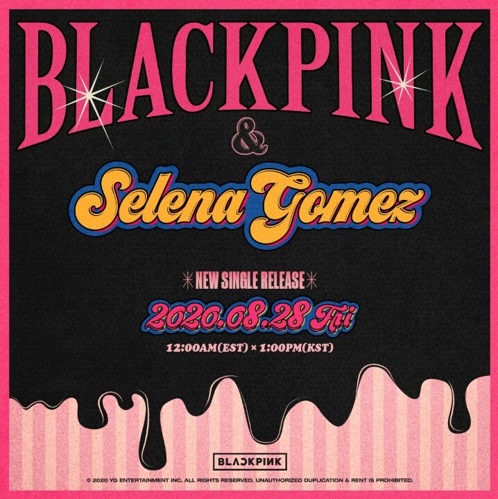 Third, about  #BLACKPINK   We are grateful for all the good news that has been previously reported, about the  #BLACKPINK   collab with  @selenagomez :) We are looking forward to it. We also have high expectations for the release of  #BLACKPINK  's first-ever-full-length-album in October:)