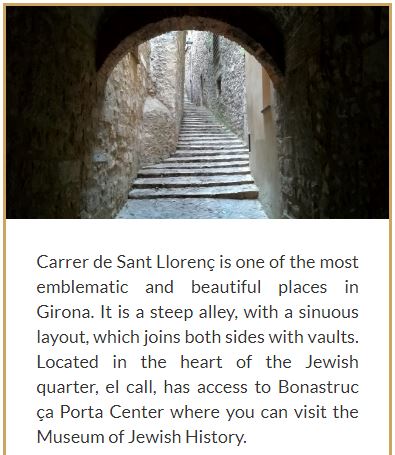 jewisheritage's tweet photo. "I have many memories of this street when I was studying at University. Whenever I could I would visit these alleys with my classmates. It is a very magical and symbolic place." Tati Cervià. Carrer de Sant Llorenç, Girona.
Check out #MyParallelTraces https://t.co/o6kcKMGisf https://t.co/LI7TOCXOMd