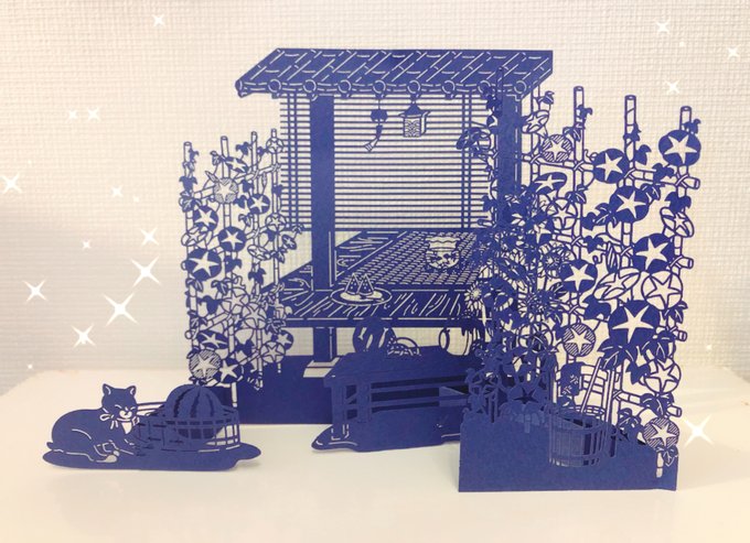 竹書房さんに送っていただいたお手紙を転送してもらいました!さわやかな立体サマーカードありがとうございます!せっかくなので陸斗&雅さんに浴衣で涼んでもらいました 