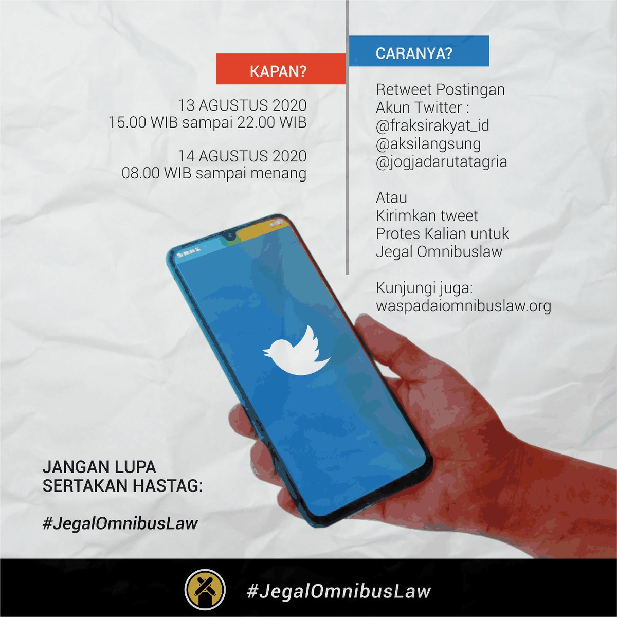 #AtasiVirusCabutOmnibus #TolakOmnibusLaw tweet media