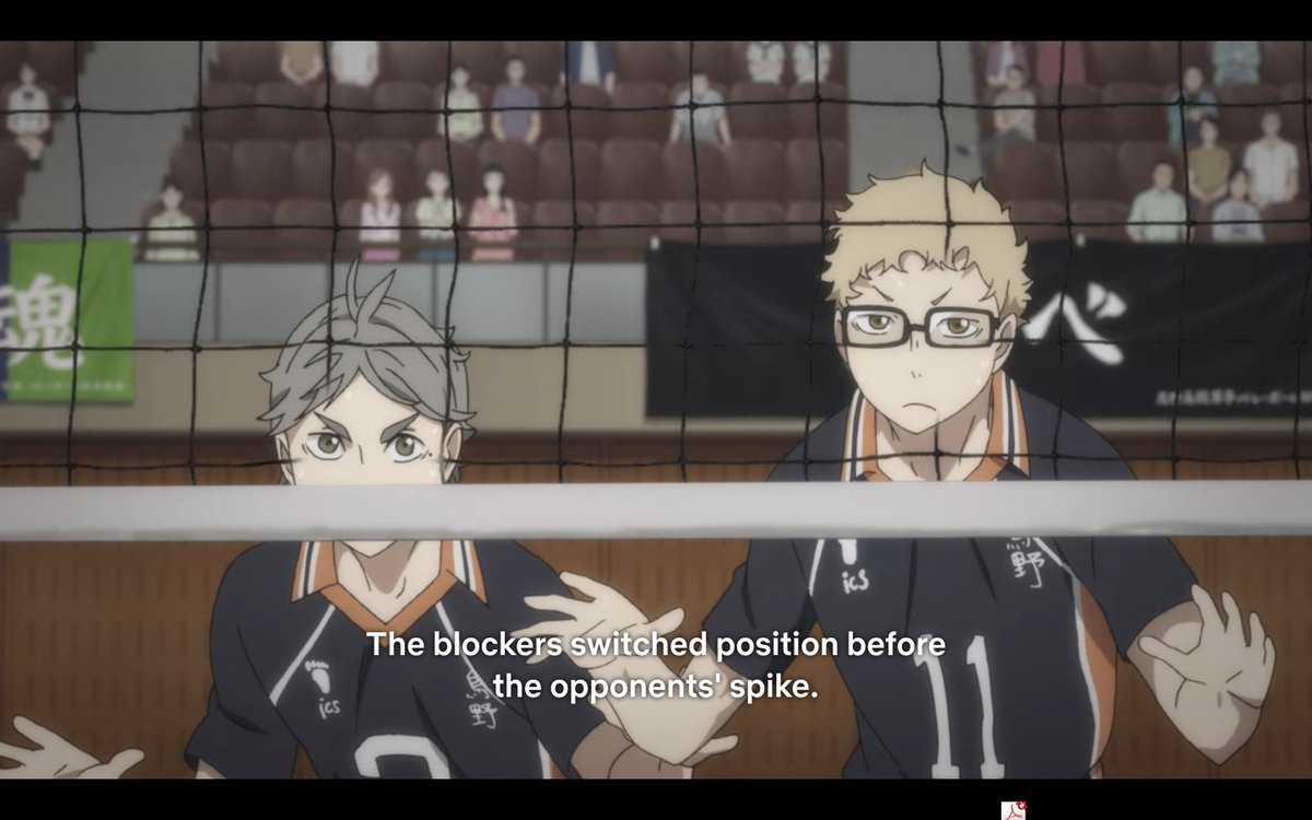 One example is when he used his height as a way to decieve the Iwaizumi. He knew that they would aim for him seeing as he was the shorter one, he cunningly switched places with Tsukki so he'll be the one to block the spike instead.
