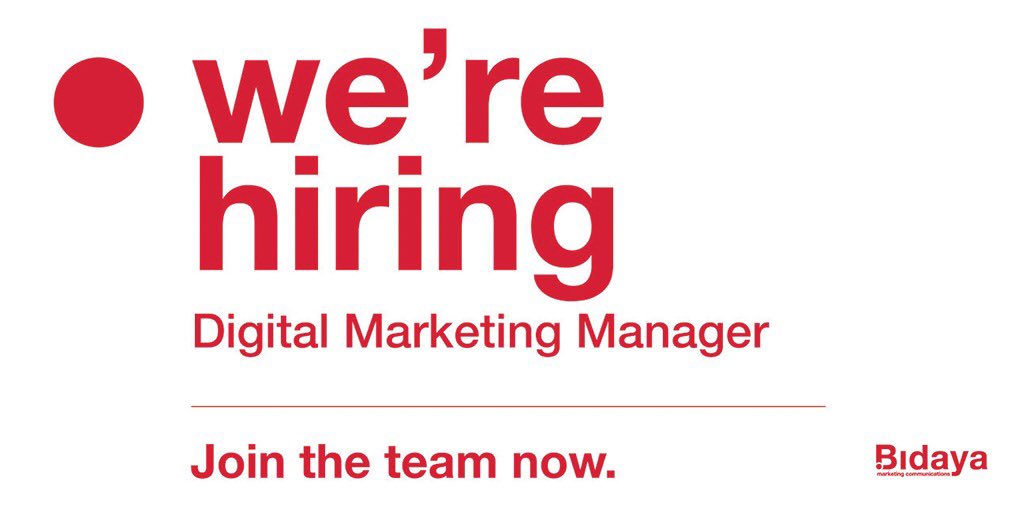 BidayaMarcom's tweet photo. We’re looking for a Digital Marketing Manager to head our Digital Marketing Department! If you’ve got an agency background and at least five years of relevant experience, send your updated portfolio and CV to mhamad@bidayamarcom.com

#vacancies #jobsearch #vacancy https://t.co/3xtuihwRwi