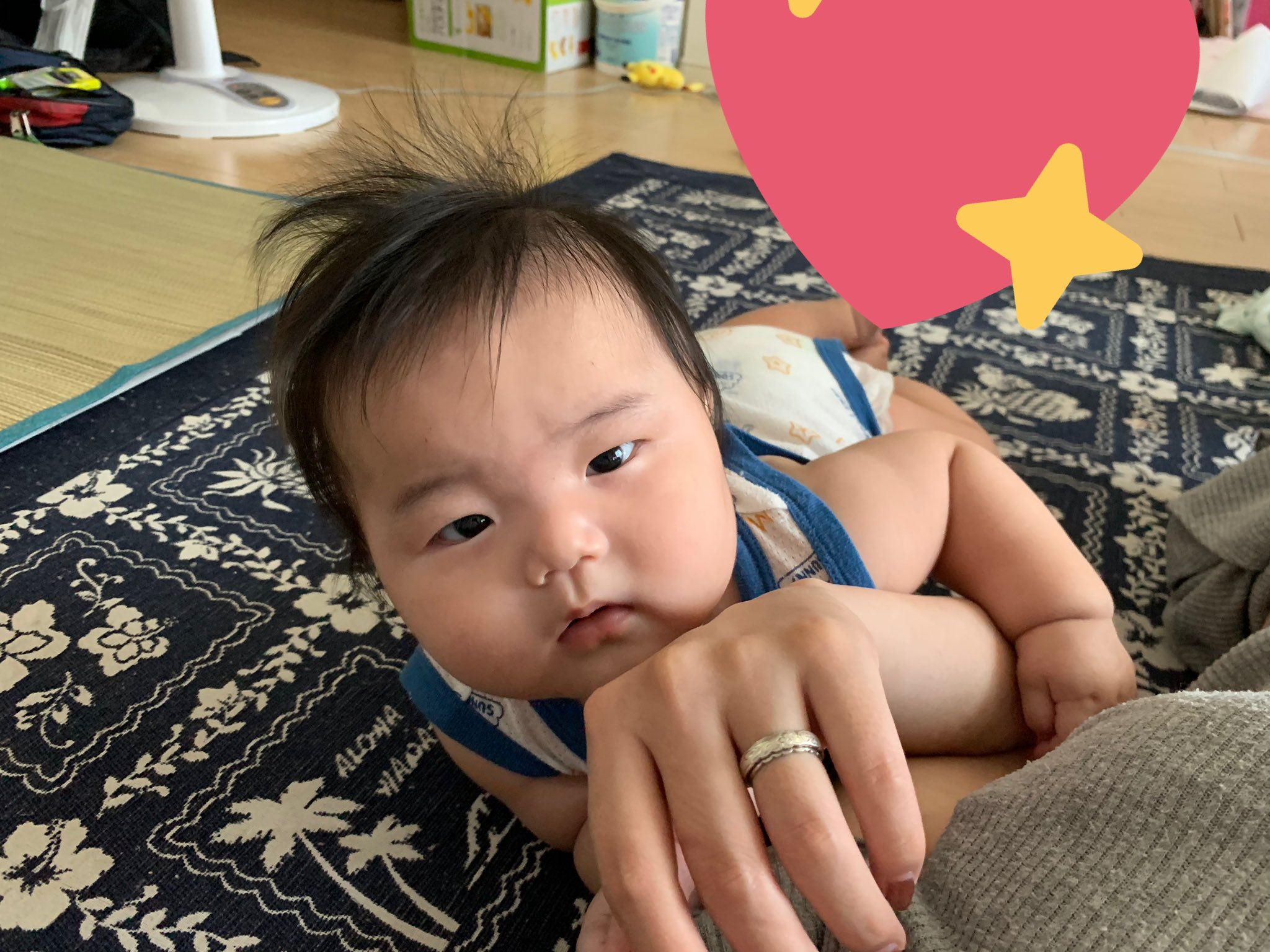 Chi Yan もーすぐ５ヶ月のこあくん 生後4か月 男の子赤ちゃん T Co Tao6h6wxiu Twitter