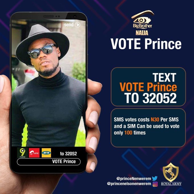 Ibuukun_oluwa's tweet photo. It's the last day of voting,Please Vote Prince...He deserves to stay😭😭😭😭😭
#Bbnaija
#Princecan https://t.co/mB1Q1iXTcj