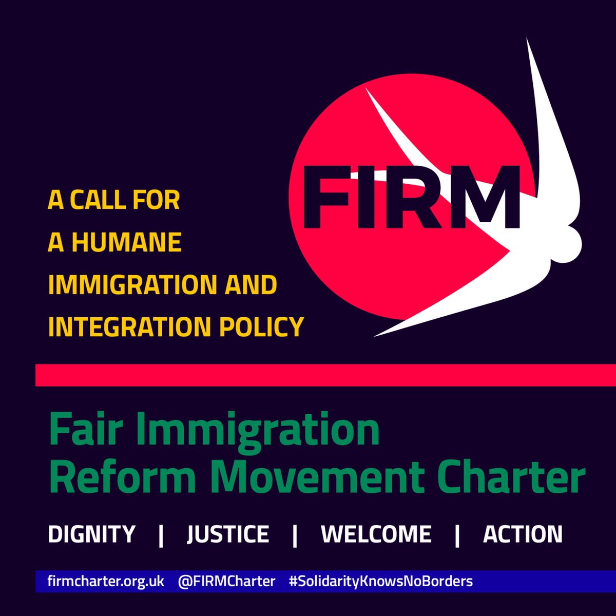 FIRMCharter's tweet photo. All demands for better, dignified, fair, welcoming, humane immigration system in one place: https://t.co/Ly4HsWwHbN
We must and can do better.
#SolidarityKnowsNoBorders
Sign the #FIRMCharter.
The time is now.
#dignity
#justice
#welcome
#action https://t.co/ogsuLmeA1f