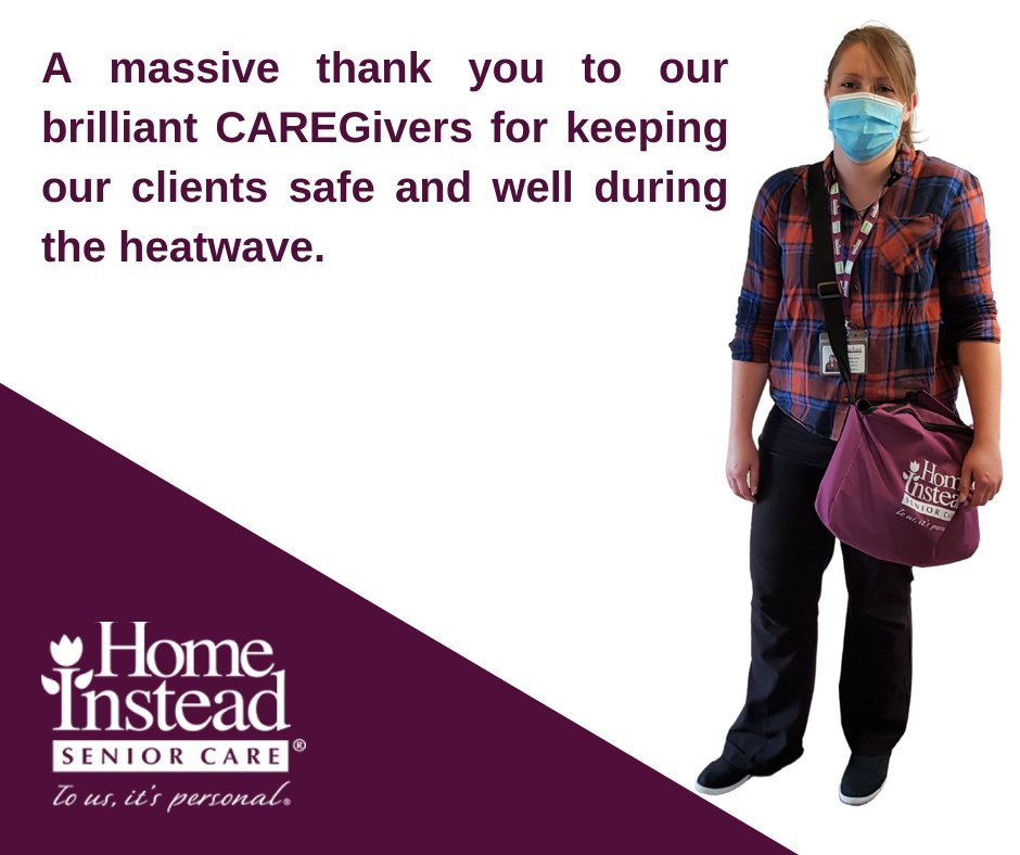 Another scorching day, another day of our CAREGivers being total heroes! #notallheroeswearcapes #heatwaveuk