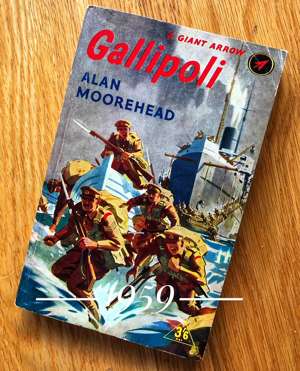 Gallipoli: variations on a theme. UK paperback edition of Moorhead’s classic. On the cover? A unique depiction of the River Clyde and the landings at V Beach  #gallipoli