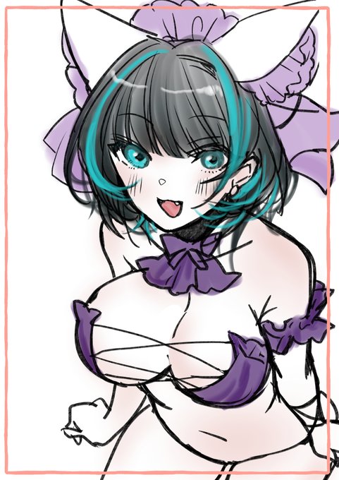 水着チェシャーめっちゃ可愛いやん…ていう落書き 