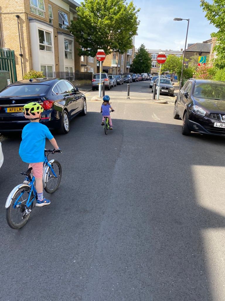 Next up it’s Oakhurst Grove. A quiet no-through road since the permeable filter was added many moons ago. Instead of being a cut through between two main roads it’s now a lovely low-traffic route to Goose Green park, safe enough for kids to cycle on. Any calls for its removal?