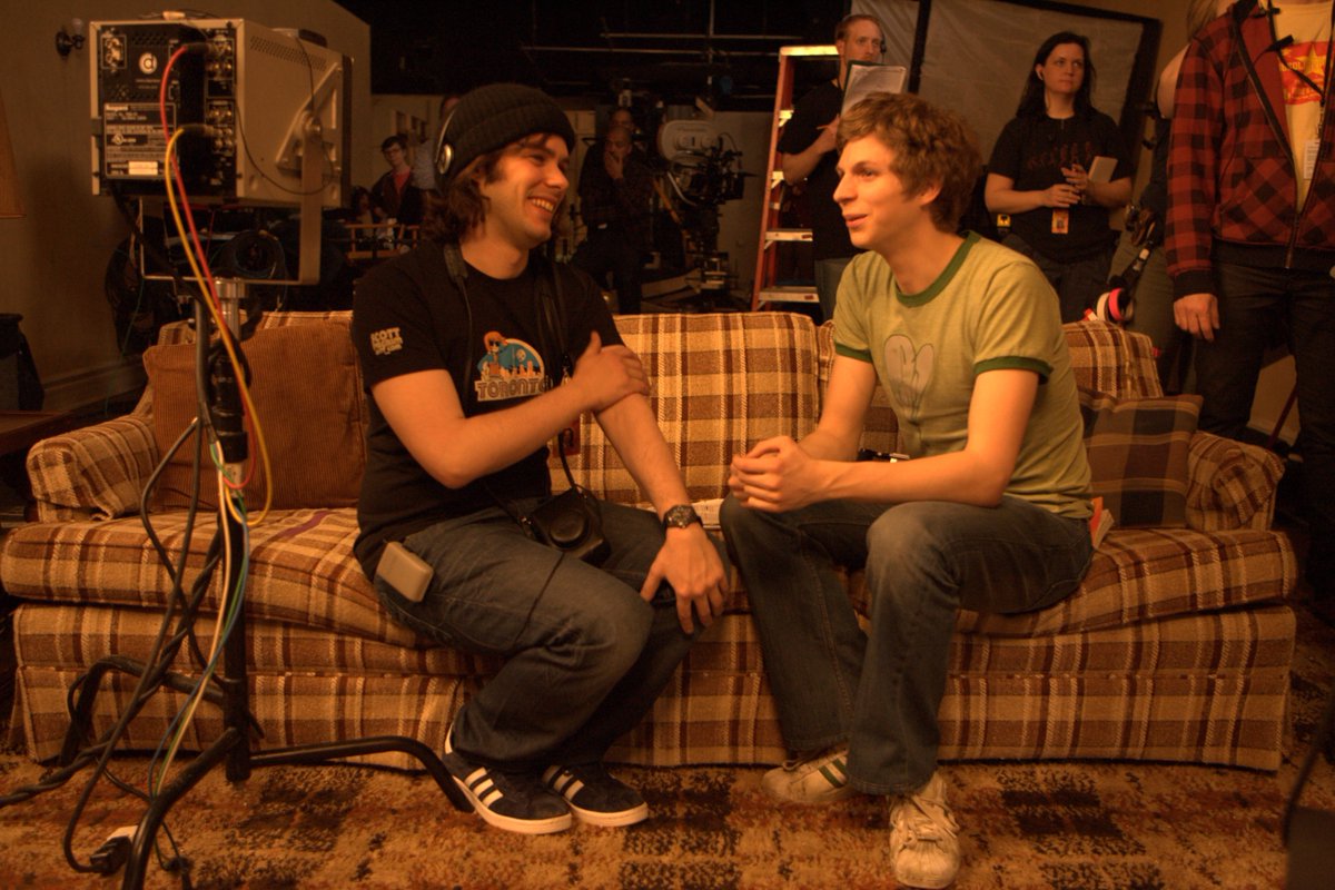 3rd April, 2009, Cinespace Studios, Toronto. Shooting the opening sequence.  #ScottPilgrimIs10