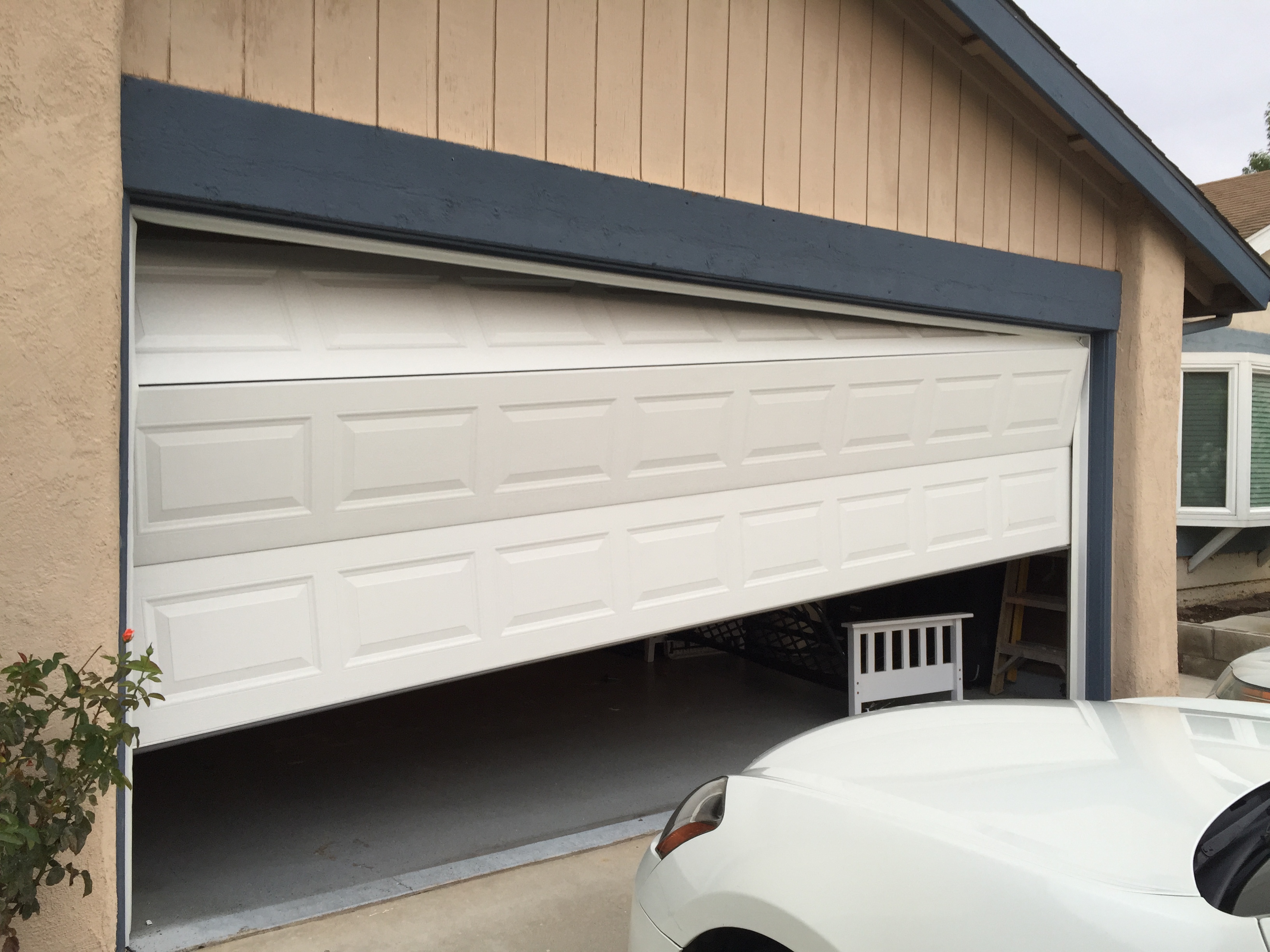 Contemporary home with garage