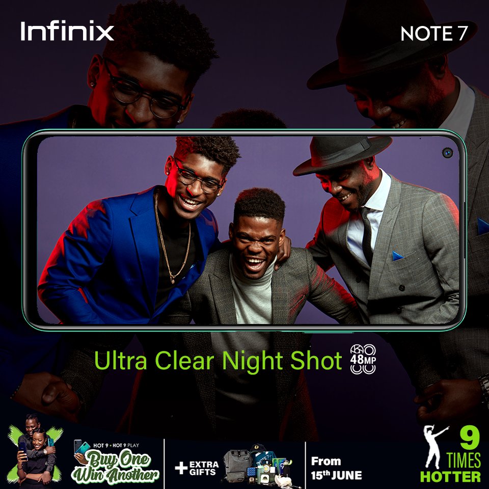 infinixrwanda's tweet photo. Experience the thrill of capturing super clear night shots with the powerful 48MP AI Quad camera of #InfinixNOTE7

Get your hands on this powerful camera device today at any Infinix shop near you!

NOTE7 – 182,700 rwf

NOTE7 lite – 155,900 rwf

#ExploreTheNewNOTE #RwOT https://t.co/Yr8hycd11o