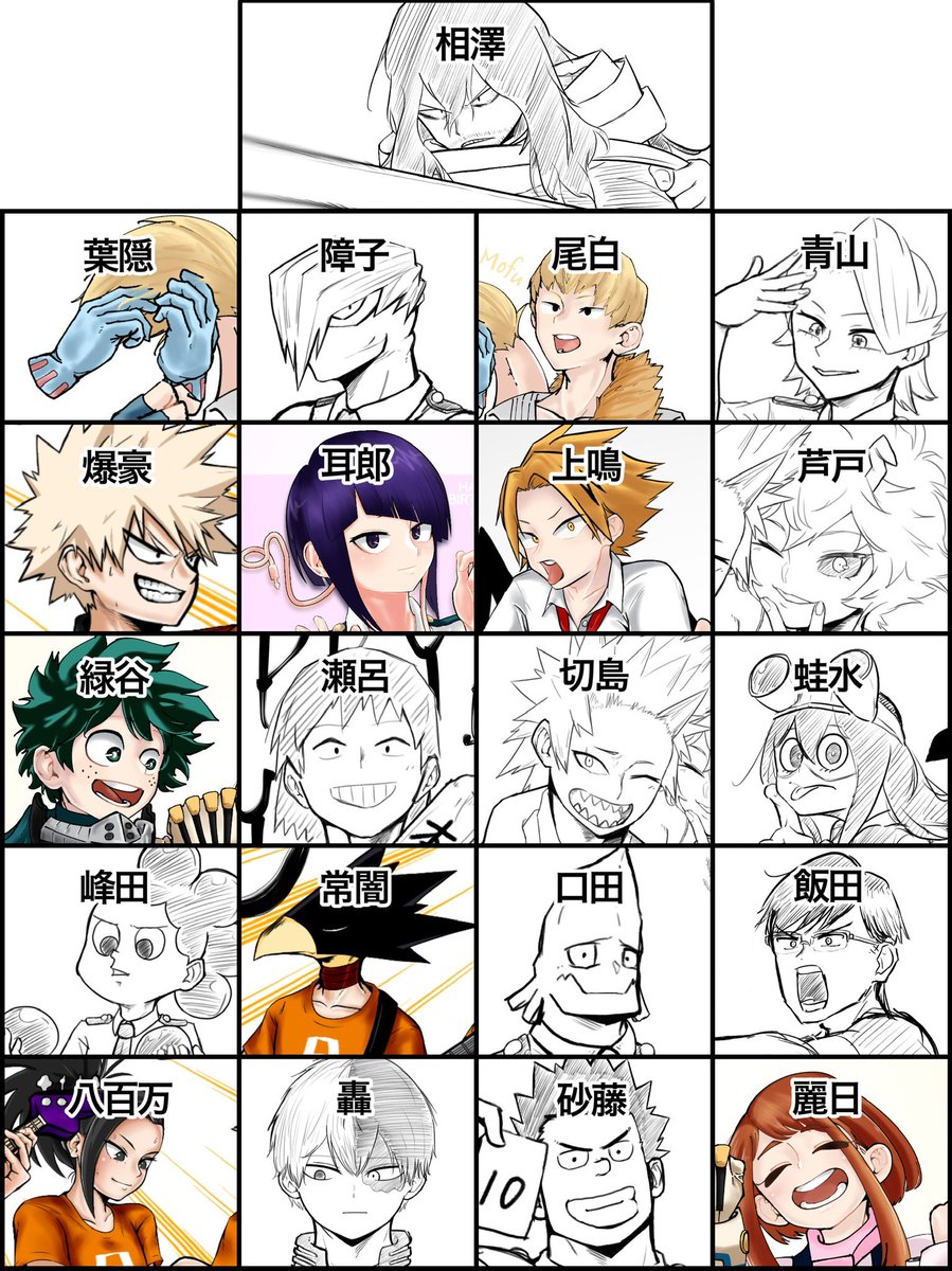ヒロアカ 出席 番号