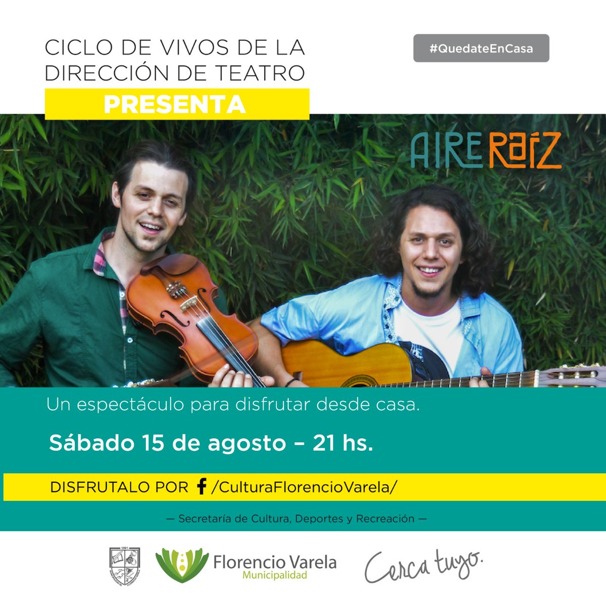 ConurbanoDiario's tweet photo. La secretaría de Cultura, Deportes y Recreación municipal dio a conocer los próximos eventos on line en vivo que se propician desde la dirección de Teatro. https://t.co/1D65Y7E1H3 https://t.co/mLbWfL4Bmi