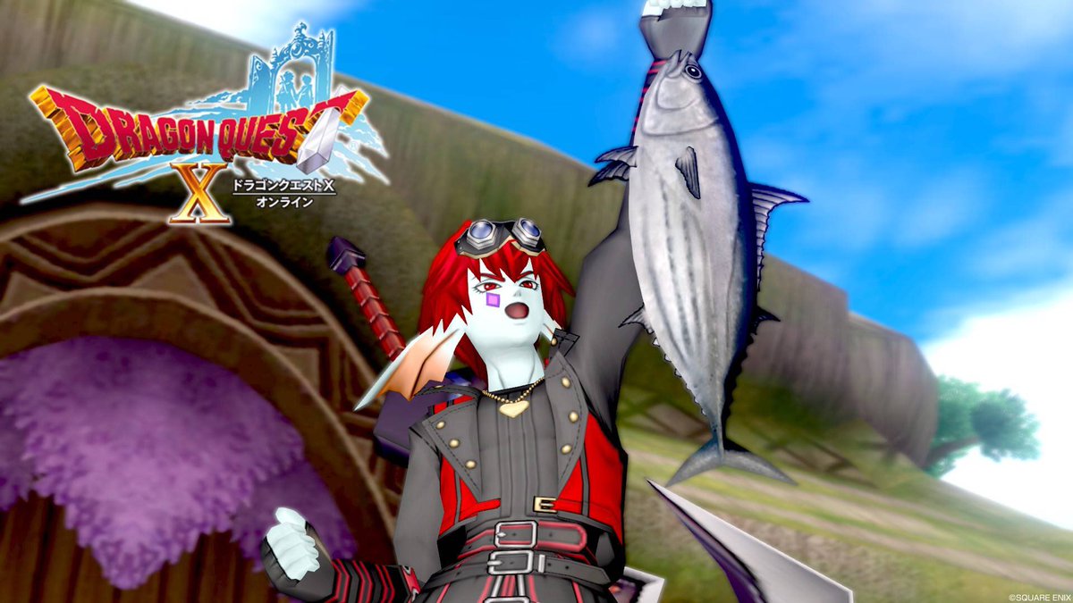 アイル Dq10中 ツイステlv70 カツオの山賊焼き食べたい