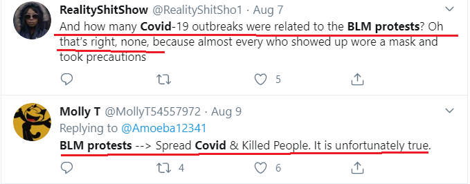 12/ Please notice: Dr. Neil predicted that an increase in cases following the protests, which occurred just as slow re-openings were beginning, would lead to political fights over who was at fault; with each side blaming the other. This turned out to be prophetic: