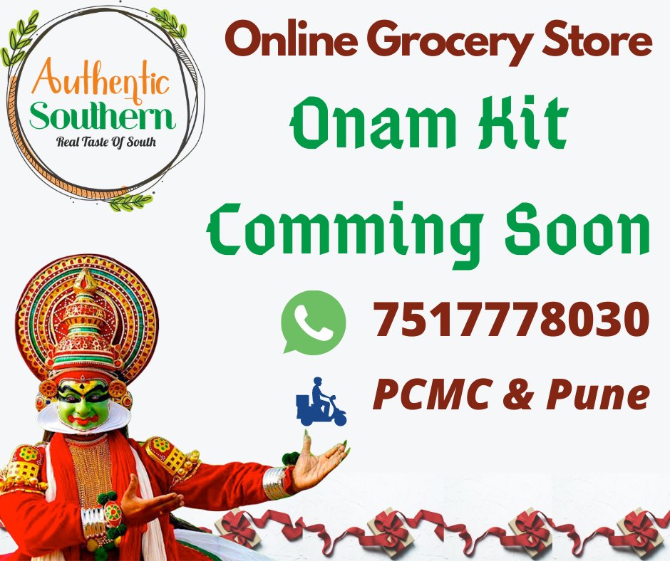authenticsouths's tweet photo. #OnamKit #CommingSoon
#Delivery at #Pune and #PCMC areas 🛵😍 - #AuthenticSouthern https://t.co/HJ2lkYW2fY