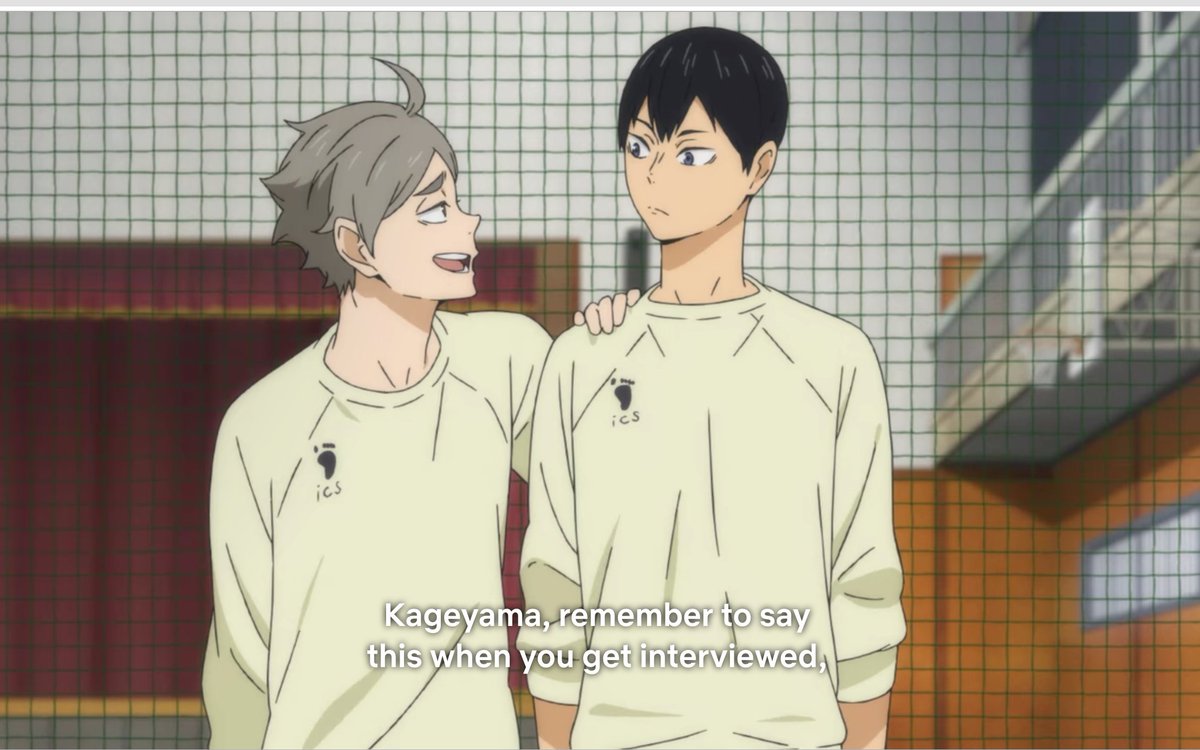 Last but not the least Suga's telling Kageyama to give recognition to him is very Slytherin trait. I dont know about you guys but thats prideful as fuck. (also that you're too cunning, oh who are cunning again? thats right, slytherins.)