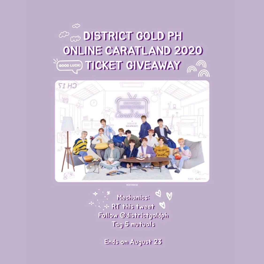 districtgoldph's tweet photo. — online caratland ticket giveaway by dgph 💚

✨ will pick two winners (1 device each)

ph only! 🇵🇭 see attached picture for mechanics~ #dgphgiveaway https://t.co/HdyhSzIf1w