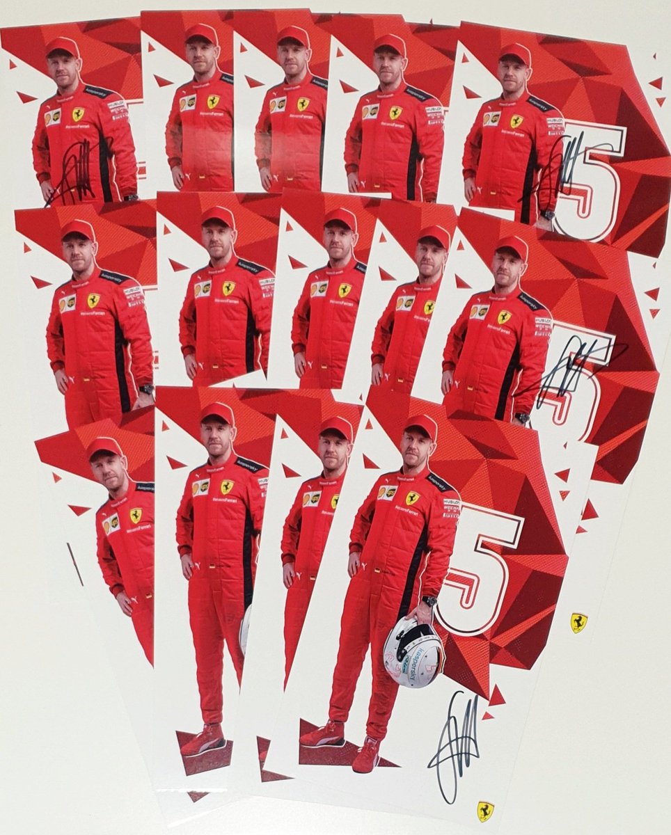 sebvettelnews's tweet image. Would you like one of these fourteen 2020 autograph cards signed by Sebastian? ✍✉  

All you have to do is:

➡️ Follow us here on Twitter
➡️ RT this tweet

The winners will be announced on August 23rd, 2020 🙌
