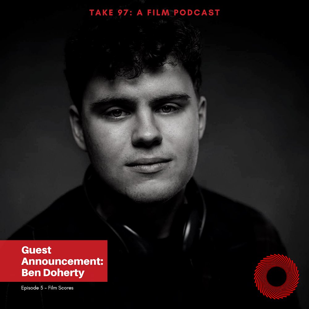 Take97Podcast's tweet photo. 🎙Guest Announcement🎙 This Friday’s episode will feature up and coming film music composer Ben Doherty🎬 time in from 9am Friday to hear our chat on Film Scores! #filmpdocast #film #take97 #BenDoherty #music #filmscores https://t.co/p7Uqx9HEhW