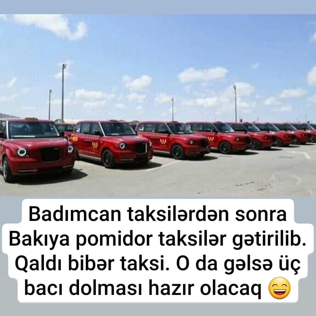 Yeni taksilərdən dolma bişirənlər fəsiləsindən .......
#EvdeKal