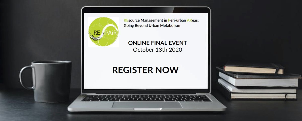 Register for the <a href="/REPAiR_H2020/">REPAiR</a> Final online event!
Here👉beyondrepair.konfeo.com
📌online
🗓️13 October
⚠️Registration is compulsory &amp; free of charge
ℹ️ h2020repair.eu/final-repair-e… 
#circulareconomy #urbanmetabolism #LCA #H2020