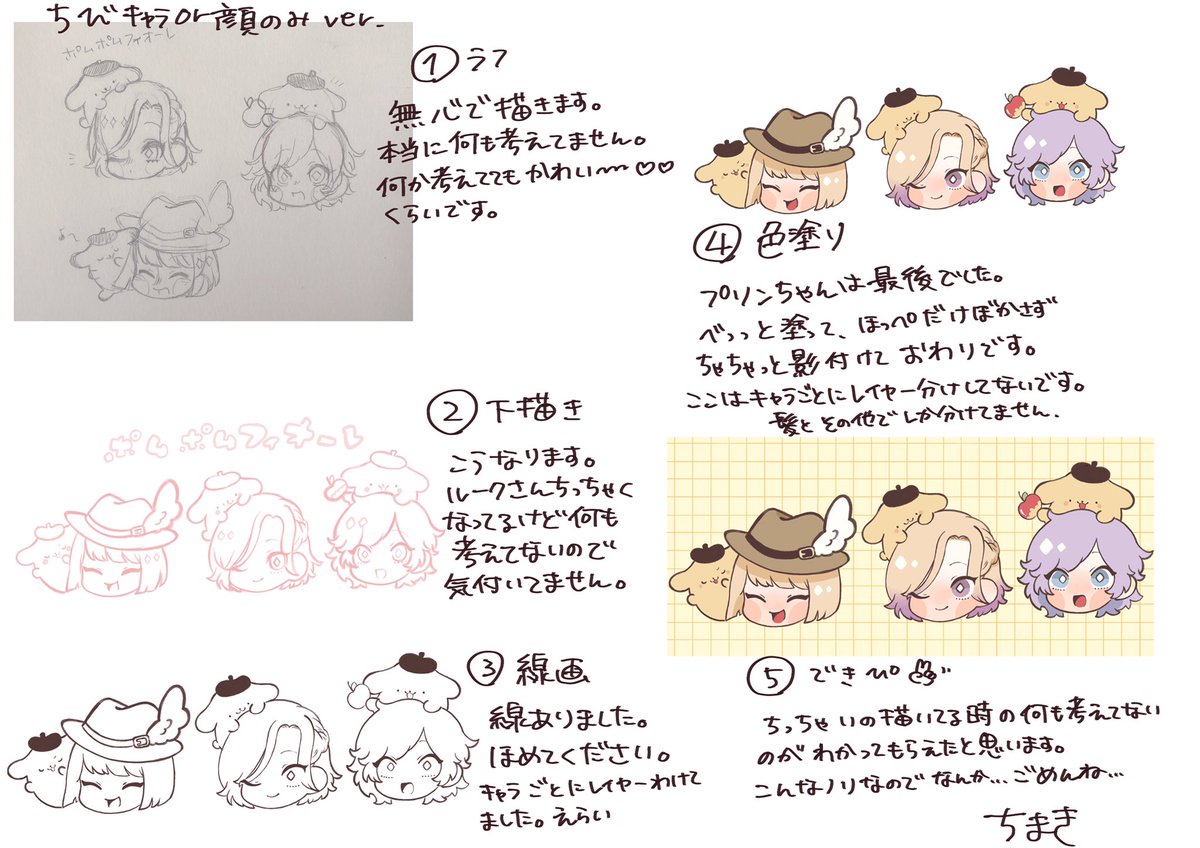 メイキング作ったけどアバウトすぎて参考になりませんね。
ちっちゃいのとおっきいの分けて作ってみた 