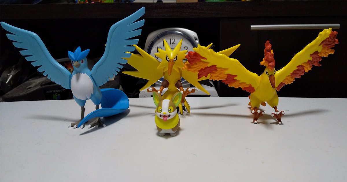 【モンコレ】ポケモン 三鳥(フリーザー ファイヤー サンダー)フィギュアセット ファイヤー サンダー フリーザー ポケモン三鳥 モンコレ