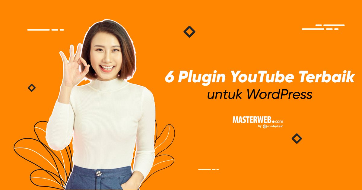 masterwebnet's tweet photo. #MWNers! Ada 6 Plugin Youtube terbaik untuk WordPress menurut admin nihh.
Cek selengkapnya disini yukk! https://t.co/SMba9reE5L
#plugin #youtube #wordpress #masterwebnetwork https://t.co/WcLL9nczFC