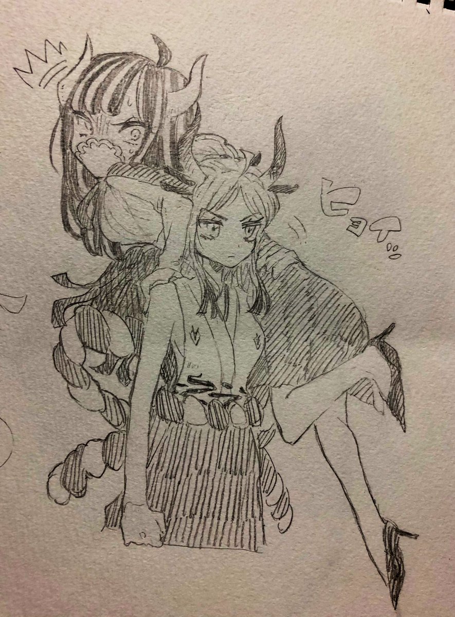 轟 در توییتر またヤマうるヤマを描いていた